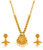 Yellow diamond collar-necklace