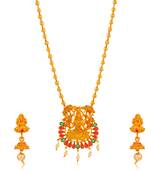 Yellow diamond collar-necklace