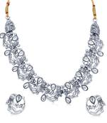 Silver diamond chokers