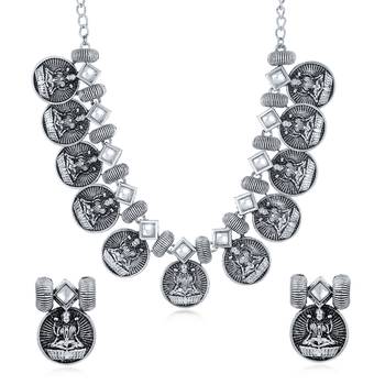 Silver diamond collar-necklace 1