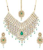 Yellow diamond collar-necklace