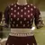Maroon Embroidered Art Silk Semi Stitched wedding lehenga