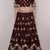 Maroon Embroidered Art Silk Semi Stitched wedding lehenga