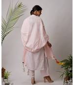 White hand block printed cotton kurtis