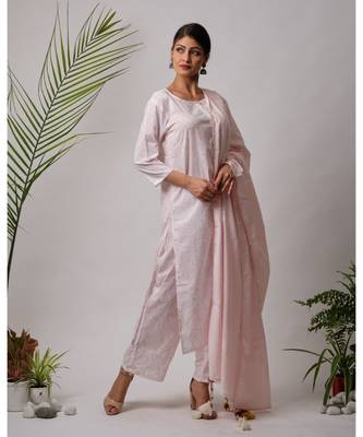 White hand block printed cotton kurtis 3