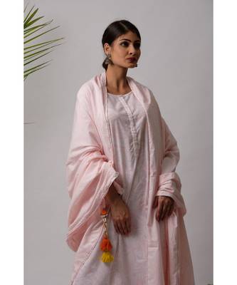 White hand block printed cotton kurtis 3