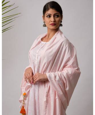 White hand block printed cotton kurtis 4
