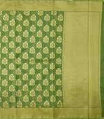 mahendi woven cotton saree with blouse