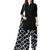 Black Printed  Women's Unstitched Salwar Suits dress material with Dupatta