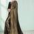 Gold plain silk saree with blouse