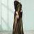 Gold plain silk saree with blouse