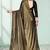 Gold plain silk saree with blouse