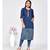 Women's Blue Denim Cotton Amzing Designer Kurtis