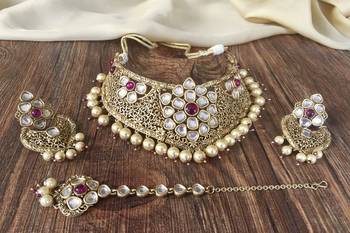 Gold onyx chokers 3