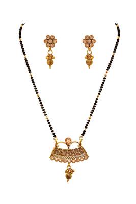 Gold diamond mangalsutra 1