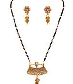 Gold diamond mangalsutra