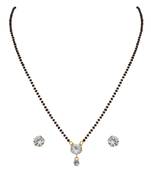 Gold diamond mangalsutra
