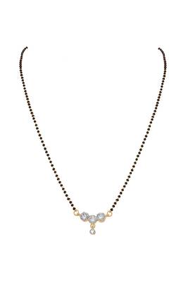 Gold diamond mangalsutra 1
