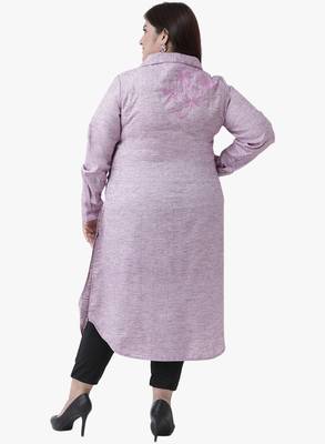 Pink Embroidered Kurtas 3