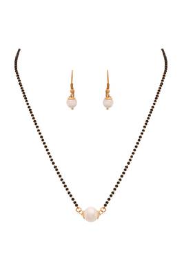 Gold pearl mangalsutra 1
