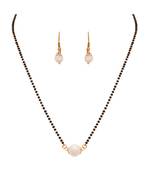 Gold pearl mangalsutra