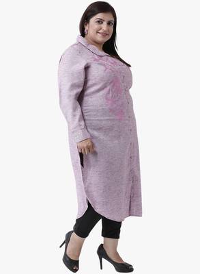 Pink Embroidered Kurtas 4