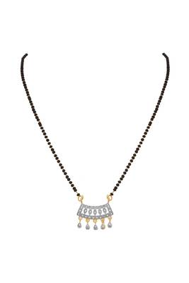 Gold diamond mangalsutra 1