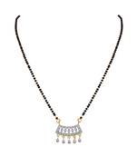 Gold diamond mangalsutra