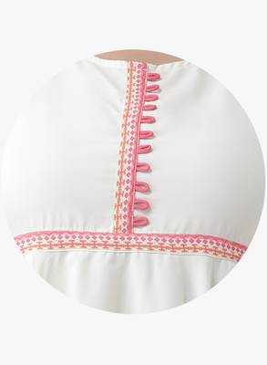 Women's White Printed Tunics 5