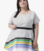 Women's White Printed Tunics