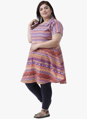 Women's Pink Printed Tunics 3