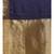 Blue woven Silk blend saree with blouse
