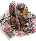 Justkartit Jersey Stretchable Material Casual Wear Floral Printed Hijab Scarf Dupatta