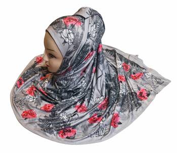 Justkartit Jersey Stretchable Material Casual Wear Floral Printed Hijab Scarf Dupatta 4