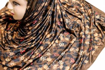 Justkartit Jersey Stretchable Material Daily Wear Floral Printed Hijab Scarf Dupatta For Women 5