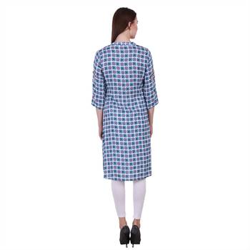 Multicolor Printed Rayon Kurti 4