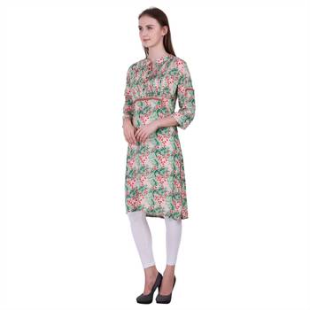 Multicolor Printed Rayon Kurti 2