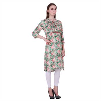 Multicolor Printed Rayon Kurti 3