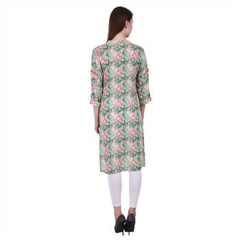 Multicolor Printed Rayon Kurti 4