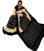 Khaatu Bagru Print Cotton Mulmul Saree With Blouse