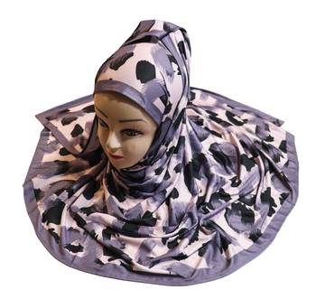 Justkartit Women'S Jersey Stretchable Material Festive Wear Printed Hijab Scarf Dupatta 5