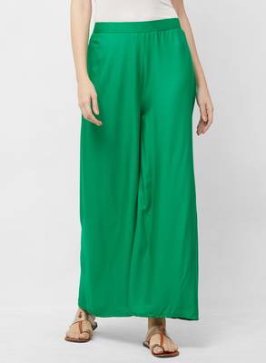 Women's Soild Color Flarred Palazzo 1