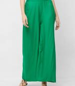 Women's Soild Color Flarred Palazzo