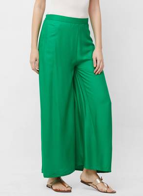 Women's Soild Color Flarred Palazzo 3