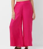 Women's Soild Color Flarred Palazzo