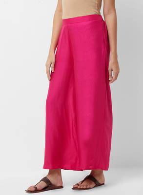 Women's Soild Color Flarred Palazzo 3