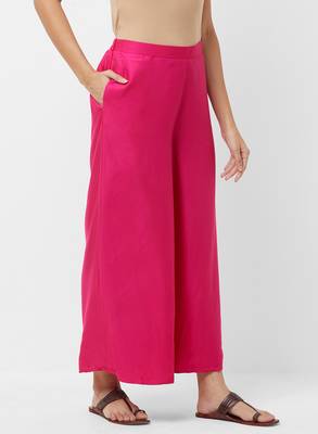 Women's Soild Color Flarred Palazzo 4
