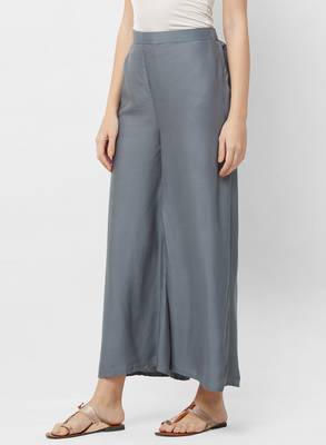 Women's Soild Color Flarred Palazzo 2