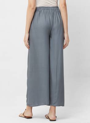 Women's Soild Color Flarred Palazzo 4
