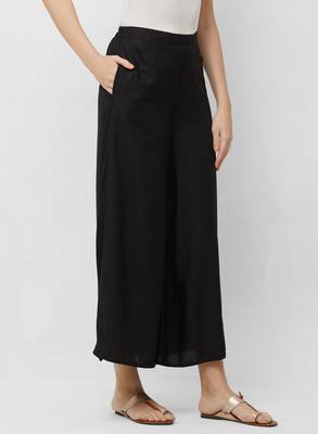 Women's Soild Color Flarred Palazzo 3